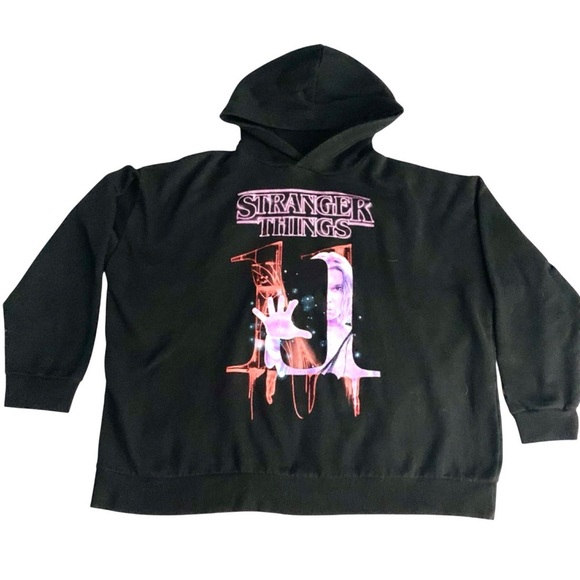 Stranger Things 11 Eleven Hoodie Women’s XL Pull & Bear Netflix Official Merch - Picture 3 of 4